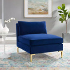 Chaise sans accoudoirs en velours « Ardent Performance » - Modway
