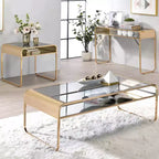 Milrix End Table with Glass Top - miBasics