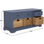 Damien 3 Drawer Storage Bench - AMH5701 - Safavieh Couture