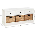 Damien 3 Drawer Storage Bench - AMH5701 - Safavieh Couture