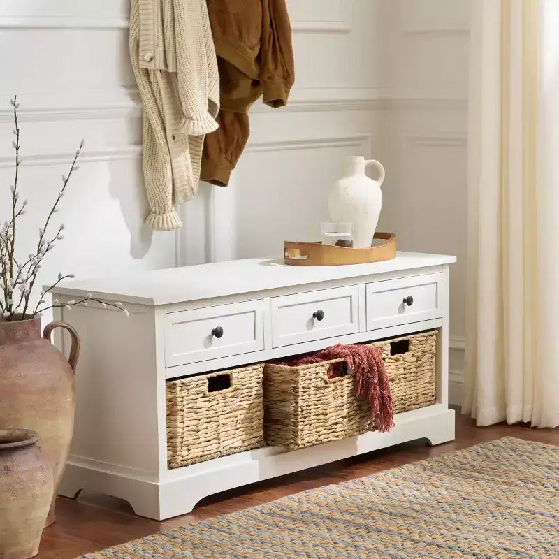 Damien 3 Drawer Storage Bench - AMH5701 - Safavieh Couture