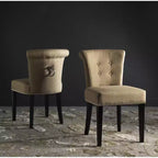 Chaise de salle à manger Sinclair 21 H avec garniture cloutée (lot de 2) - MCR4705 - Safavieh Couture