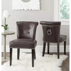 Chaise de salle à manger Sinclair 21 H avec garniture cloutée (lot de 2) - MCR4705 - Safavieh Couture