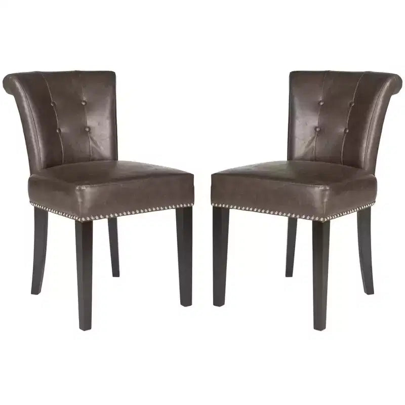 Sinclair 21 H Dining Chair With Nail Head Trim (Set of 2) - MCR4705 - Safavieh Couture