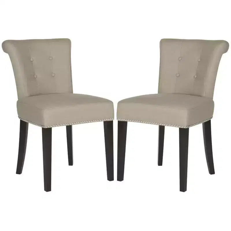 Chaise de salle à manger Sinclair 21 H avec garniture cloutée (lot de 2) - MCR4705 - Safavieh Couture