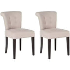 Chaise de salle à manger Sinclair 21 H avec garniture cloutée (lot de 2) - MCR4705 - Safavieh Couture
