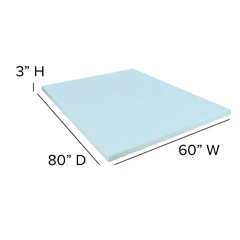 Emma et Oliver Ensemble matelas et surmatelas en mousse à mémoire de forme gel 10 pièces