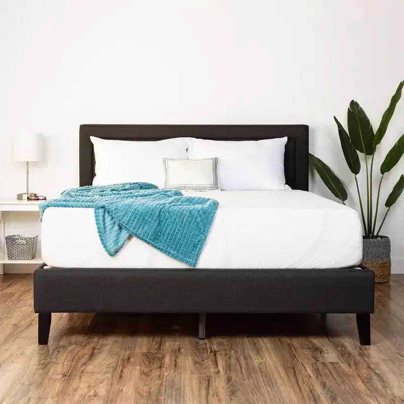 Matelas en mousse à mémoire de forme Best Choice Products 12 pouces imprégné de gel au charbon de bois et de thé vert – Fermeté moyenne à 2 couches ou Douceur moyenne à 3 couches