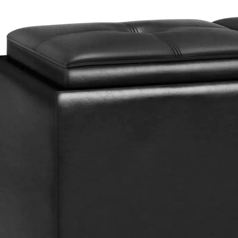 Franklin Tray Storage Ottoman with Lift Up Lids - WyndenHall