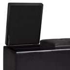 Franklin Tray Storage Ottoman with Lift Up Lids - WyndenHall