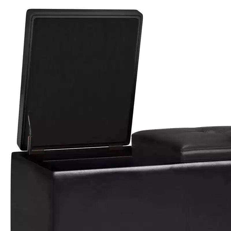 Franklin Tray Storage Ottoman with Lift Up Lids - WyndenHall