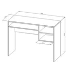 Bureau d'étudiant avec rangement - L'essentiel pour la chambre