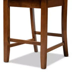 Ensemble de 2 tabourets de comptoir Caron en bois - Baxton Studio