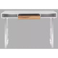 Metropolitan Computer Desk - FOX2203 - White/Chrome - Safavieh Couture