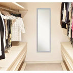 Brace Brushed Framed Full Length on the Door Mirror - Amanti Art