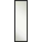 Brace Brushed Framed Full Length on the Door Mirror - Amanti Art