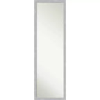 Brace Brushed Framed Full Length on the Door Mirror - Amanti Art