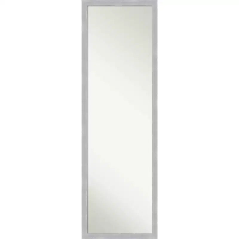 Brace Brushed Framed Full Length on the Door Mirror - Amanti Art