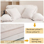 56.9 W Oversized Chair with Ottoman, Reading Chair for Bedroom, Lazy Sofa Bed, Modern Over Sized Single Recliner Couch