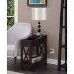 Oxford Flip Top End Table with Charging Station - Breighton Home