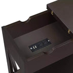 Oxford Flip Top End Table with Charging Station - Breighton Home
