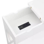 Oxford Flip Top End Table with Charging Station - Breighton Home