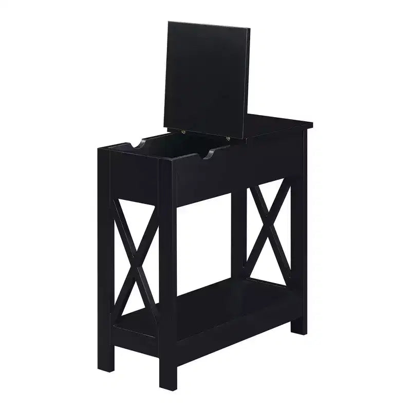 Oxford Flip Top End Table with Charging Station - Breighton Home