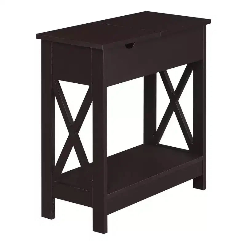 Oxford Flip Top End Table with Charging Station - Breighton Home