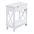 Oxford Flip Top End Table with Charging Station - Breighton Home