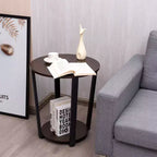 Costway Industrial End Table Sofa Side Table Nightstand Storage Shelf