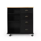 Provence Contemporary Kitchen Cart with Wheels - Christopher Knight Home