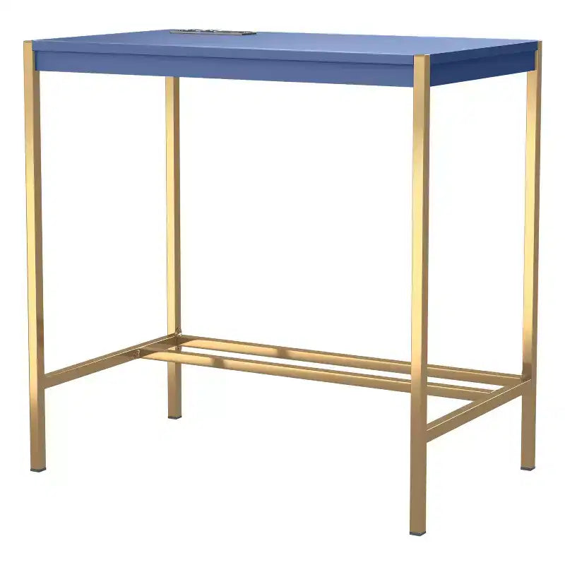 Bureau d'écriture Everbay avec prises de courant et USB, disponible 24h/24 et 7j/7