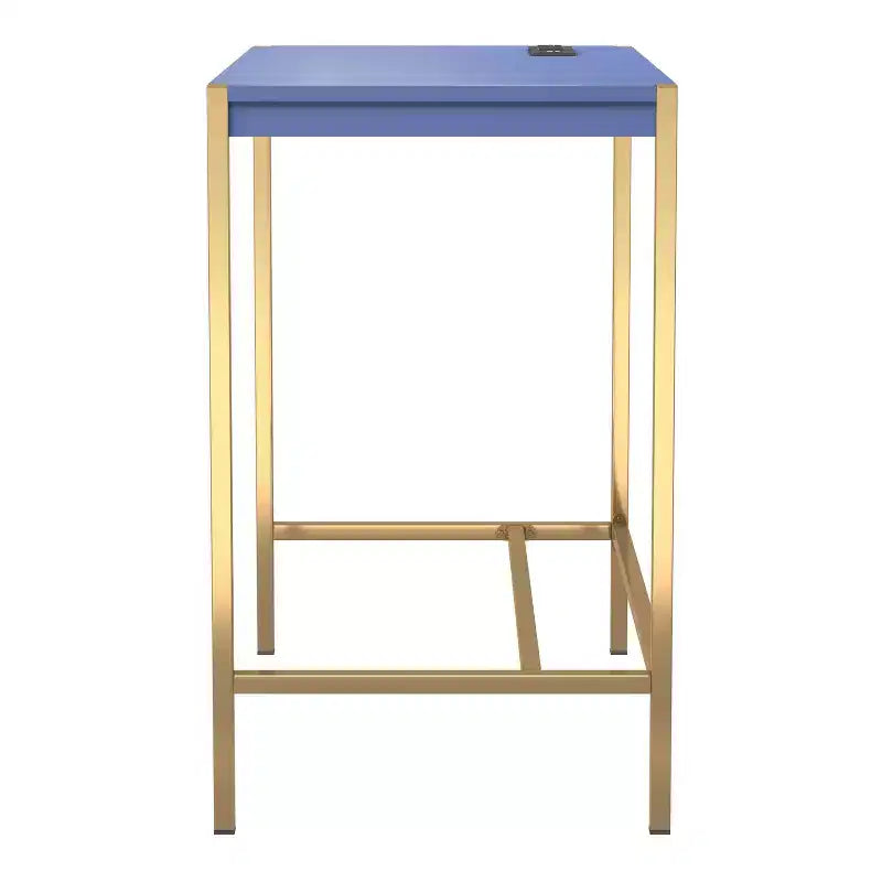 Bureau d'écriture Everbay avec prises de courant et USB, disponible 24h/24 et 7j/7