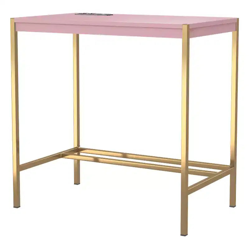 Bureau d'écriture Everbay avec prises de courant et USB, disponible 24h/24 et 7j/7
