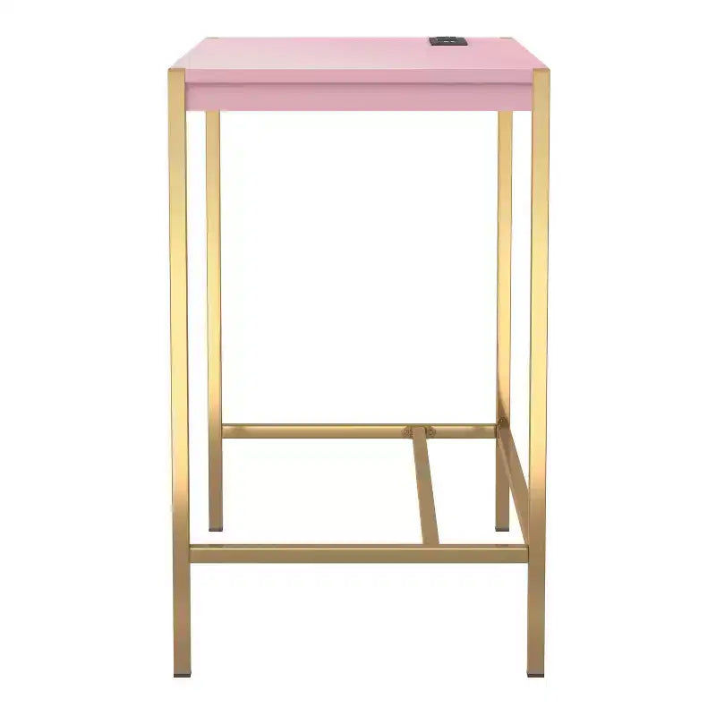 Bureau d'écriture Everbay avec prises de courant et USB, disponible 24h/24 et 7j/7