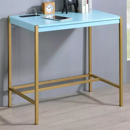 Bureau d'écriture Everbay avec prises de courant et USB, disponible 24h/24 et 7j/7
