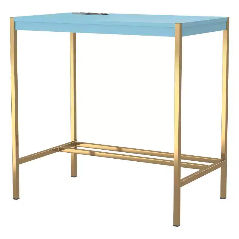Bureau d'écriture Everbay avec prises de courant et USB, disponible 24h/24 et 7j/7