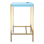 Bureau d'écriture Everbay avec prises de courant et USB, disponible 24h/24 et 7j/7