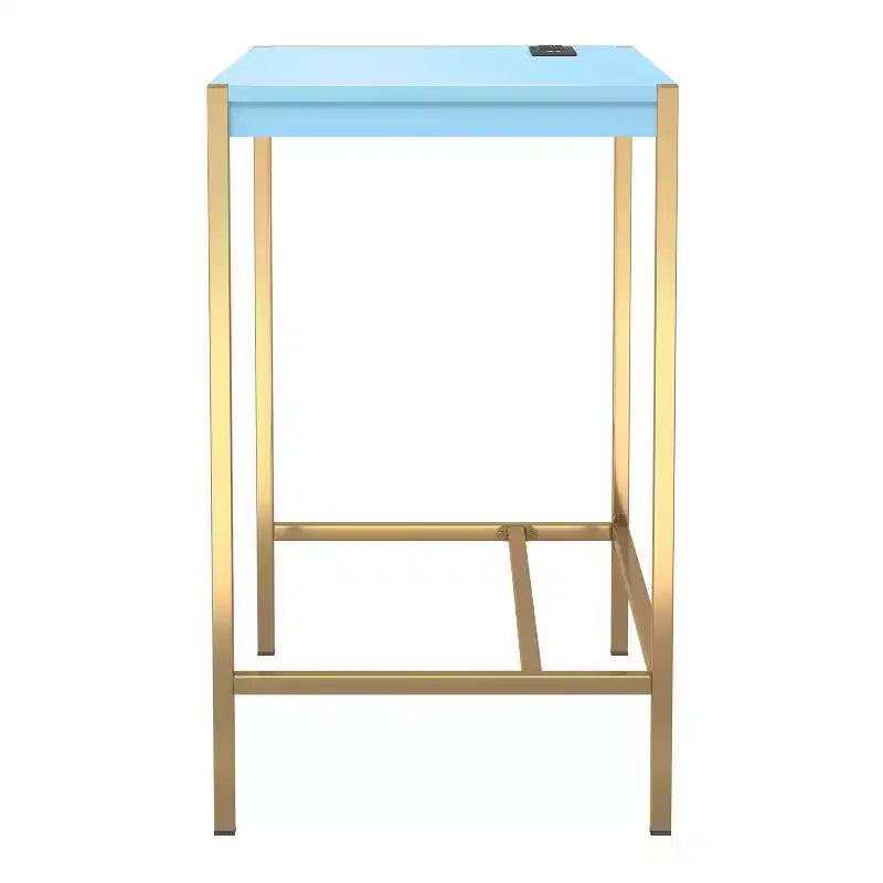 Bureau d'écriture Everbay avec prises de courant et USB, disponible 24h/24 et 7j/7