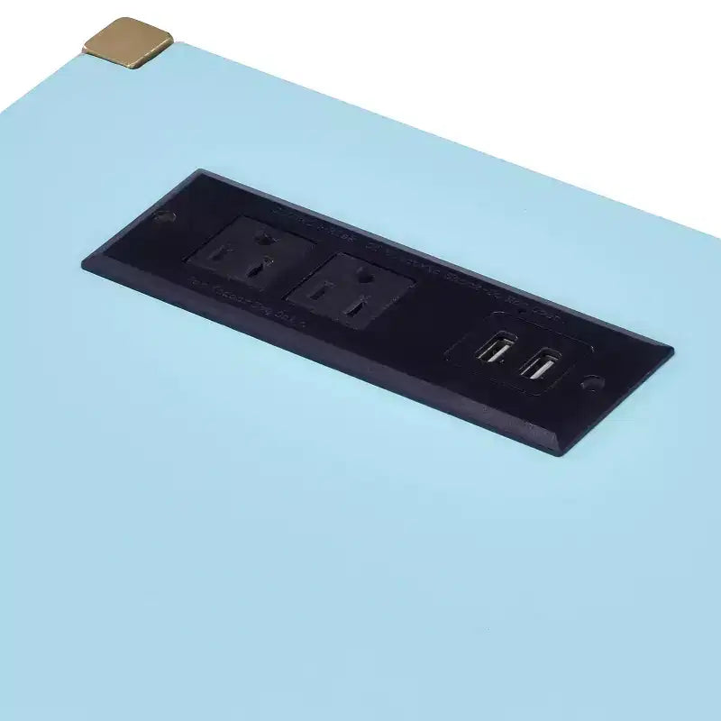 Bureau d'écriture Everbay avec prises de courant et USB, disponible 24h/24 et 7j/7
