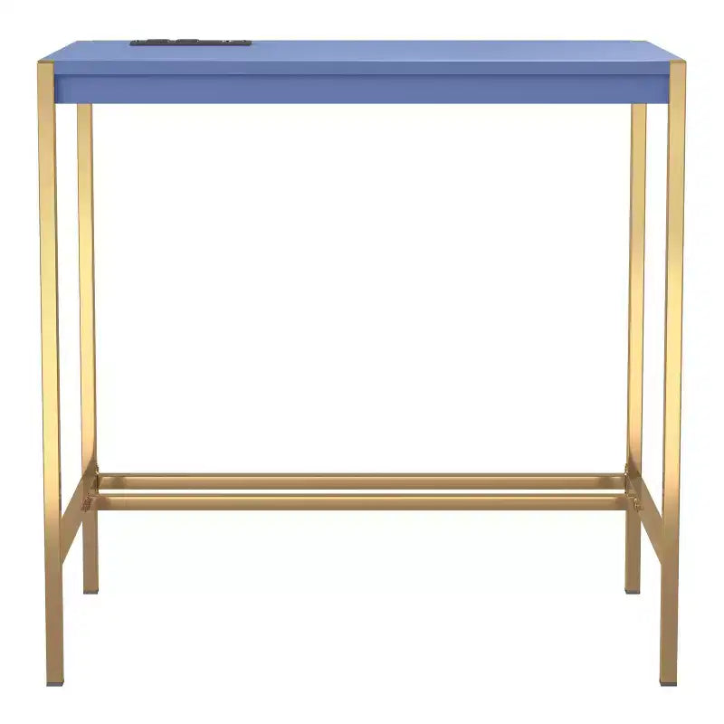 Bureau d'écriture Everbay avec prises de courant et USB, disponible 24h/24 et 7j/7