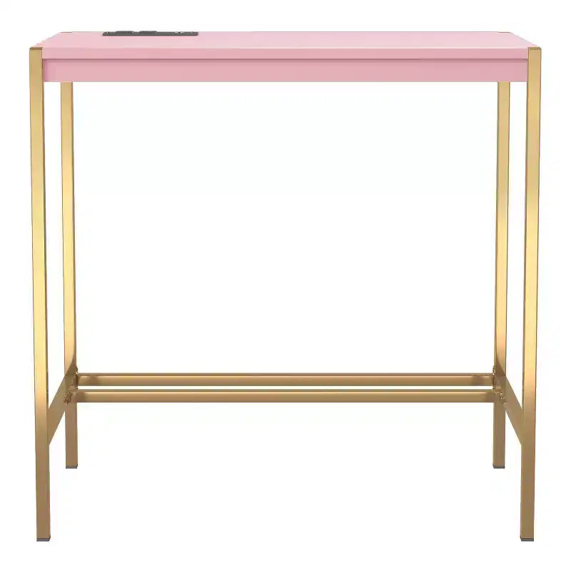 Bureau d'écriture Everbay avec prises de courant et USB, disponible 24h/24 et 7j/7