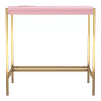 Bureau d'écriture Everbay avec prises de courant et USB, disponible 24h/24 et 7j/7