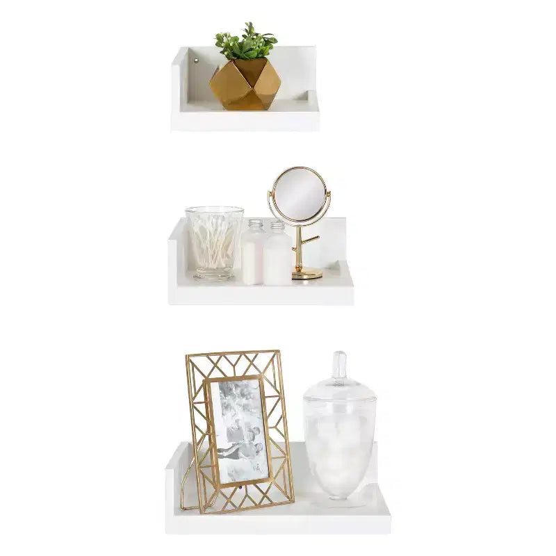 Ensemble de 3 étagères d'angle Levie – Kate & Laurel All Things Decor