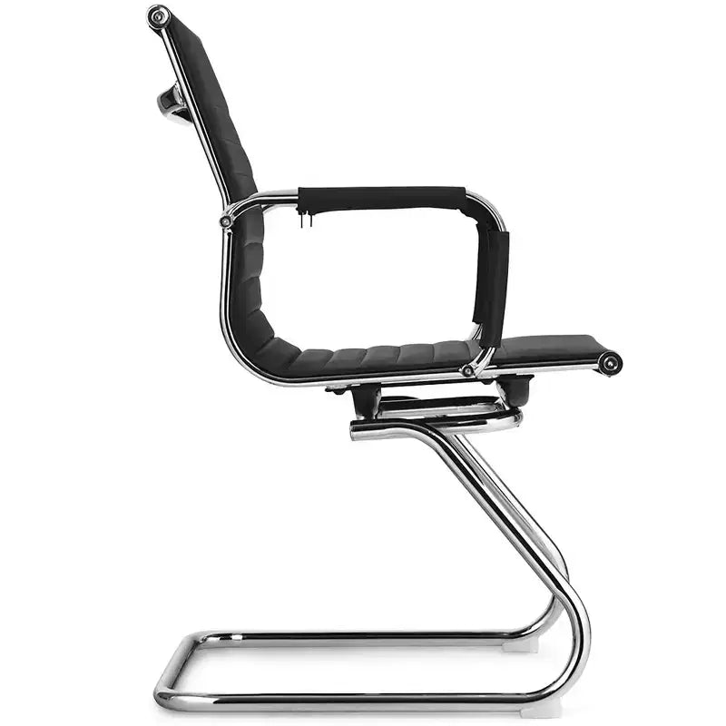 Costway Lot de 4 chaises de bureau pour salle d'attente ou de conférence