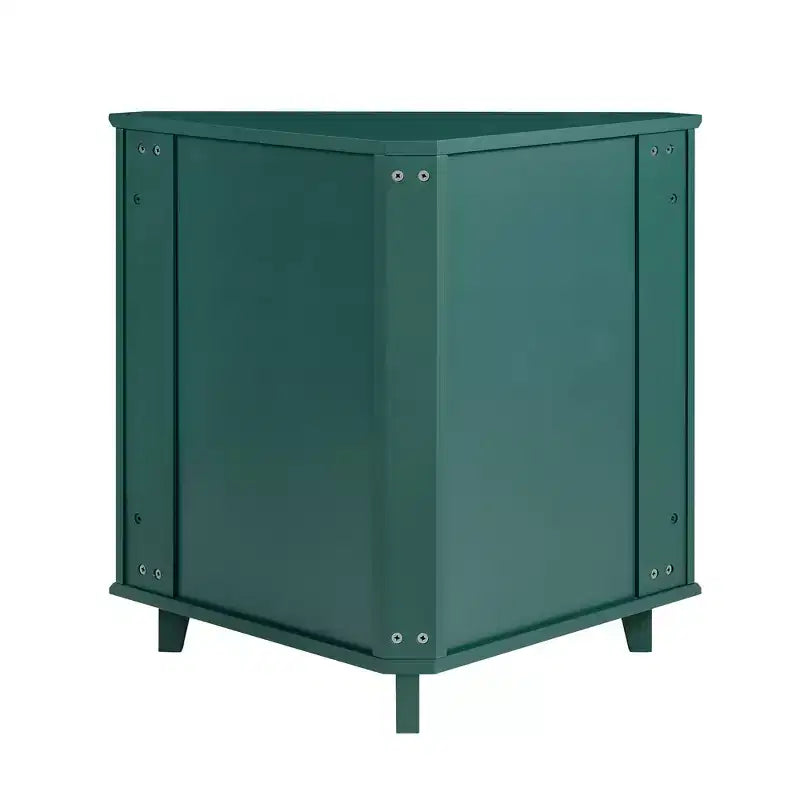 2 Door Corner Accent Cabinet with Fretwork Doors - Saracina Home