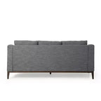 Elliston Contemporary Fabric 3 Seater Sofa with Accent Pillows - Christopher Knight Home