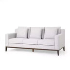 Elliston Contemporary Fabric 3 Seater Sofa with Accent Pillows - Christopher Knight Home