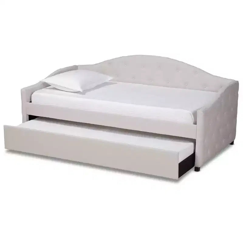 Becker Transitional Daybed with Trundle - Baxton Studio