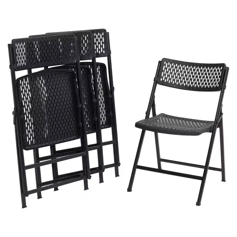 Lot de 4 chaises pliantes en polypropylène premium AirFlex Series - Hampden Furnishings